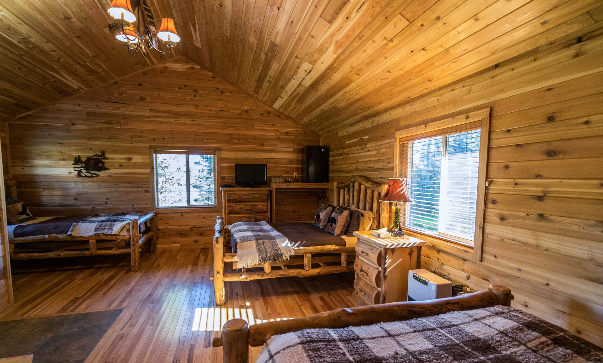 Alaskan fishing cabins