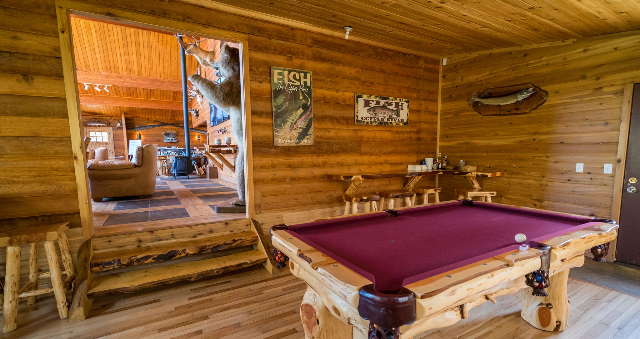 Alaskan fly fishing lodge accommodations